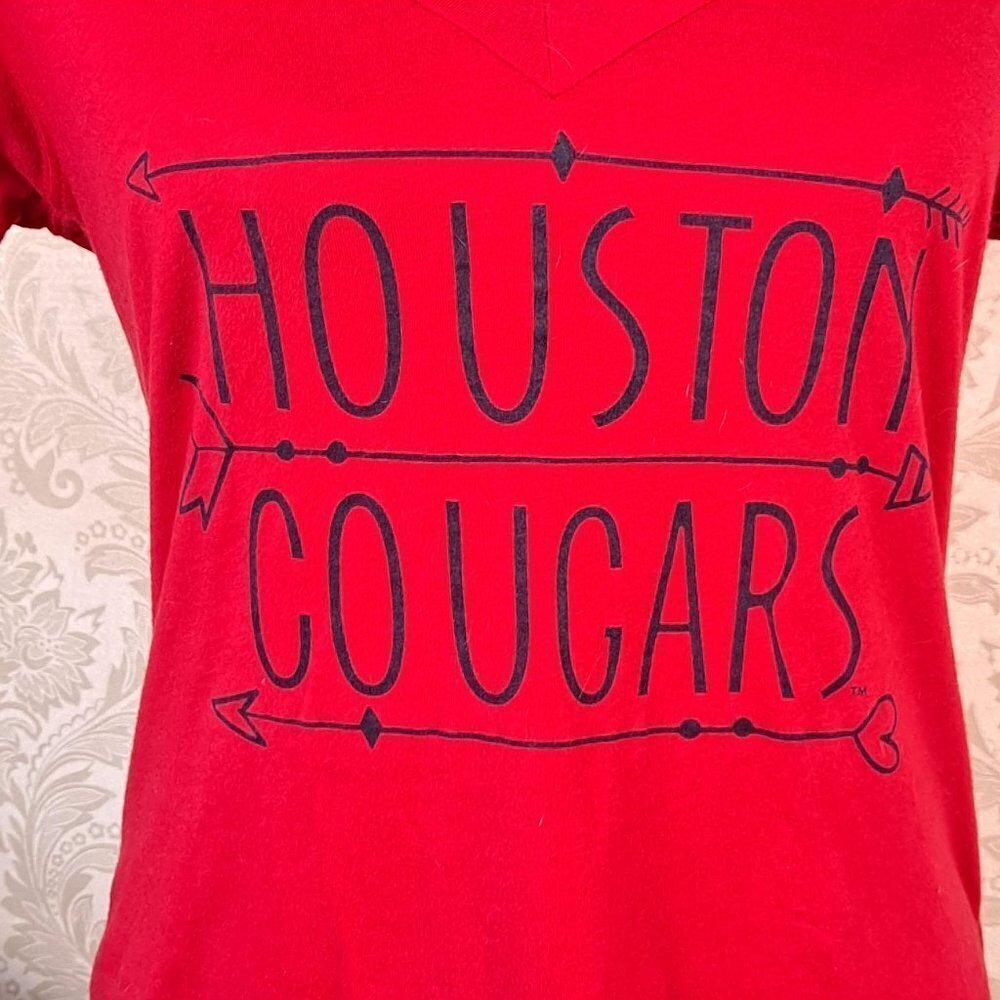 Jansport Size Large Women's Houston Cougars Tshirt Red Short Sleeve Euc — image 3 of 8